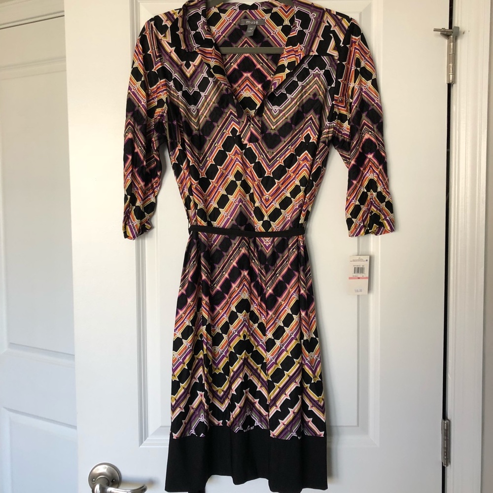 Muse Multi- colored Wrap dress 10
